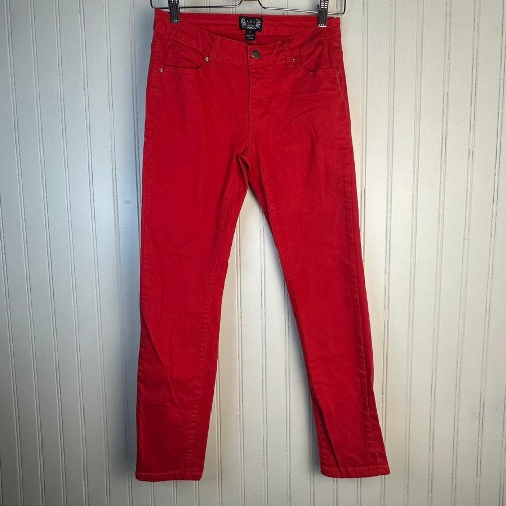 Red‎ Skinny Jeans A.Z.I Women's Size 4 Casual Denim